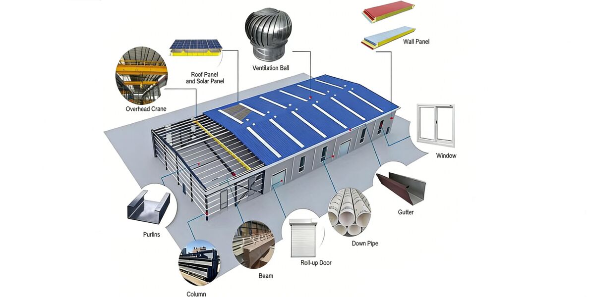 Warehouse de acero prefabricado