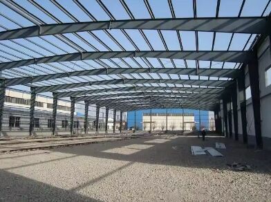 Estructura de acero prefabricada Almacén Edificio de estructura metálica industrial Cobertizo de almacenamiento de gran envergadura Fábrica de logística comercial