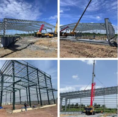 Servicio de Ingeniería de Edificios de Metal del Desierto Servicio de Ingeniería de Almacenes Galvanizado en Caliente Prefabricado Acero Almacenes de Acero Diseño de Marco de Acero Solución de Edificios de Almacenes Modulares