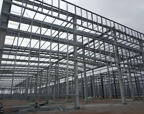 Estructura de acero prefabricada Almacén Edificio de acero prefabricado para almacenamiento en taller de fábrica