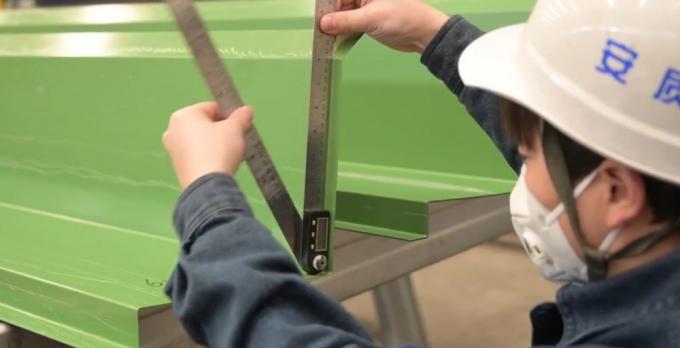 Quality inspection process – steel component dimensional check